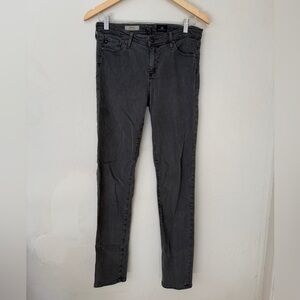 AG Adriano Goldschmied Prima Black Stone Wash Jeans Slim Cigarette Size 27